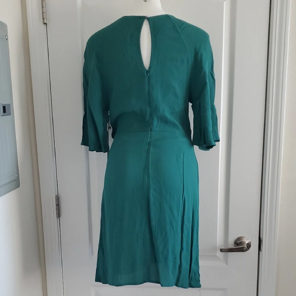 June & Hudson Teal Mini Dress - Picture 2 of 2